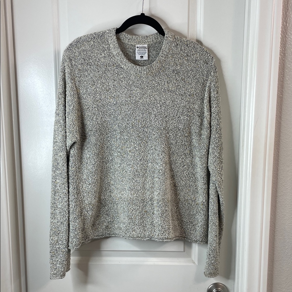 Columbia Heathered Gray Sweater